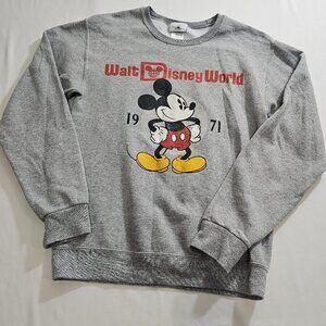 Vintage Style Walt Disney World 1971 Mickey Mouse Crewneck Sweater Size Small